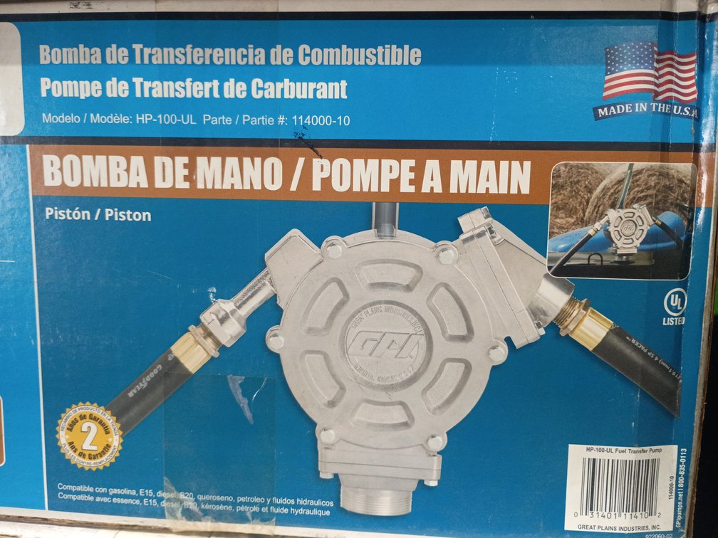 GPI Lever Action Fluid Transfer Hand Pump (NIB)