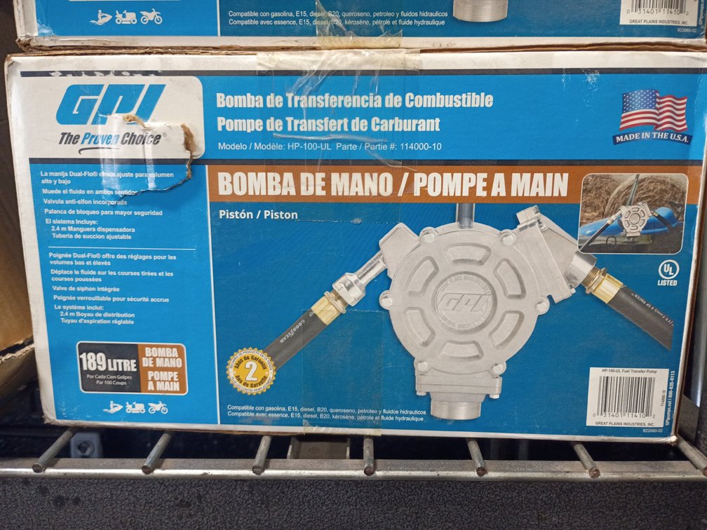 GPI Lever Action Fluid Transfer Hand Pump (NIB)