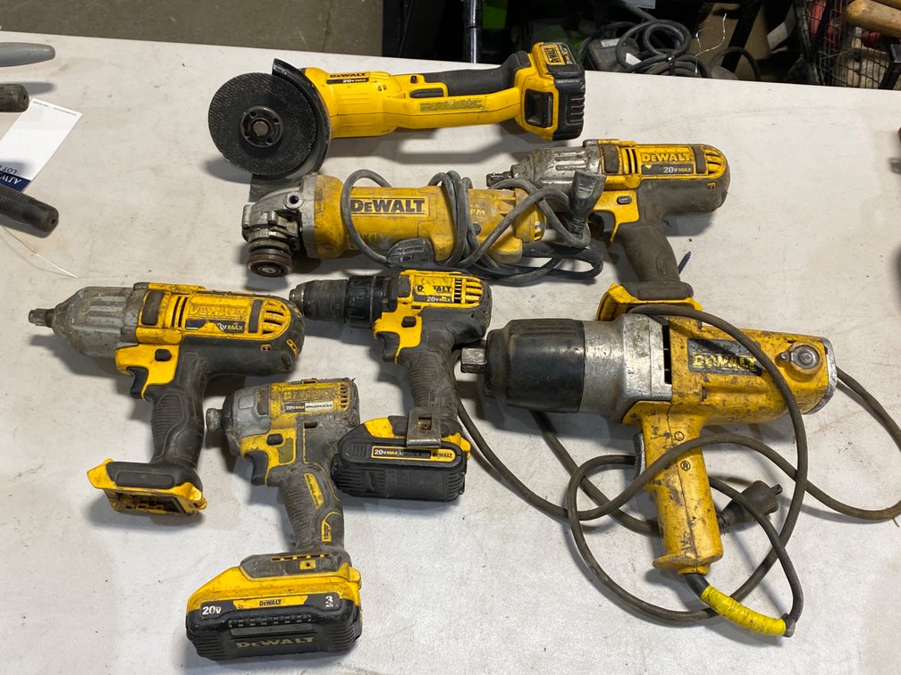 A Group of Ass't DeWalt Power Tools