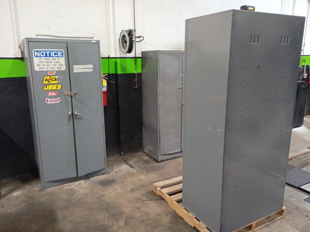 {each} Ass't Tennsco 2-Door Metal Storage Cabinets