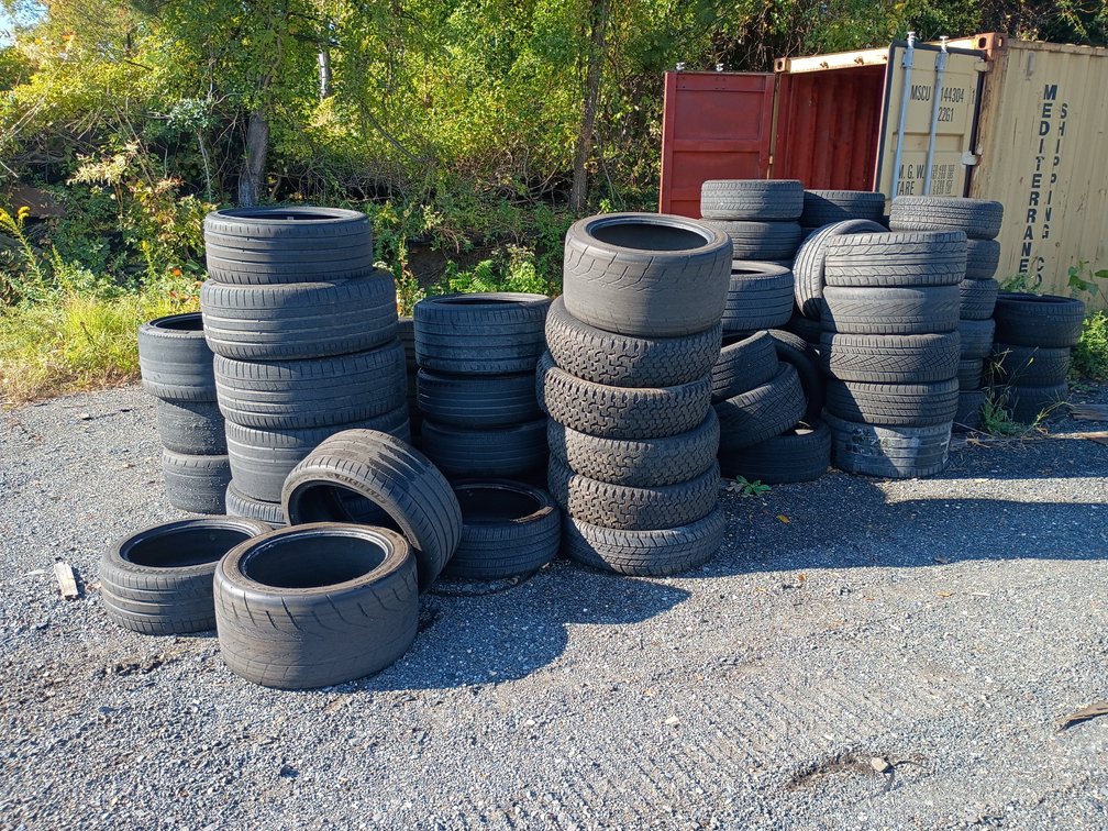 A Large Group of Ass't Take-Off Tires