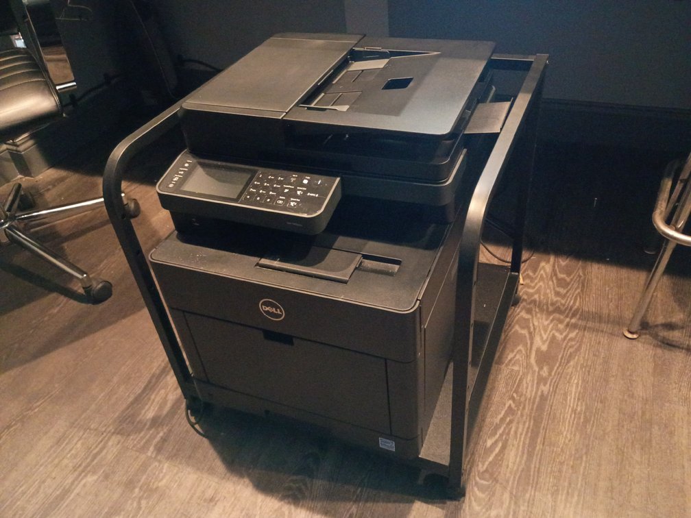 Dell H825cdw Multi-Function Printer w/ Cart