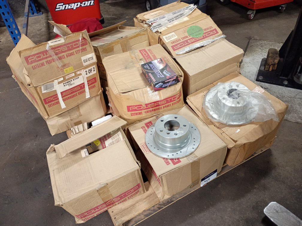 A Group of Ass't PowerStop BMW Brake Kits