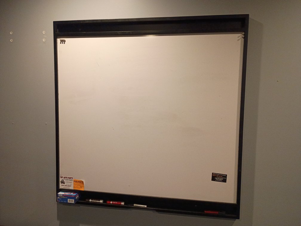 Wall-Mounted Whiteboard