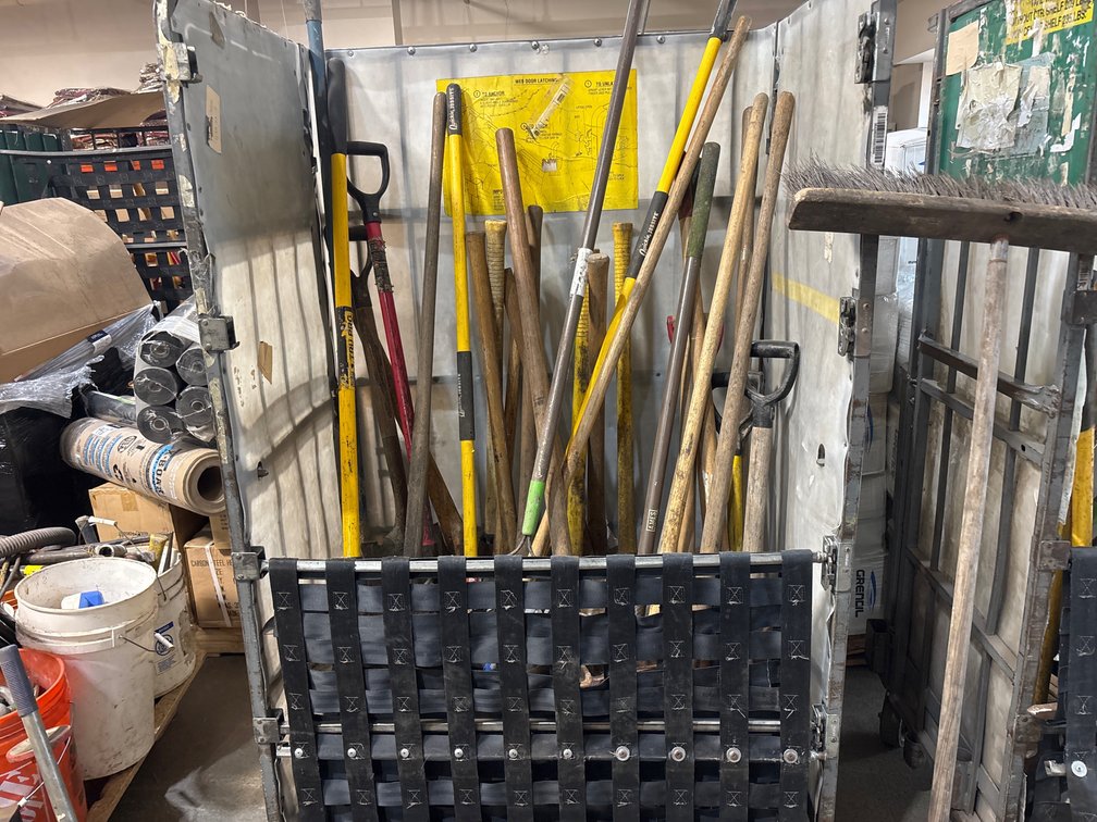 A Group of Ass't Industrial Yard Tools