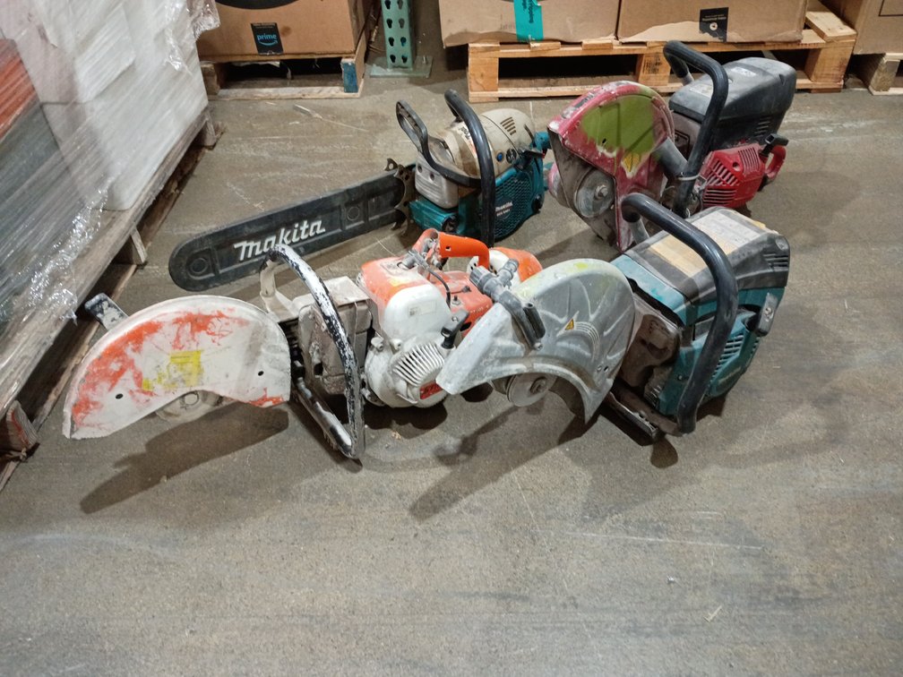 {each} Ass't Gas Driven Saws