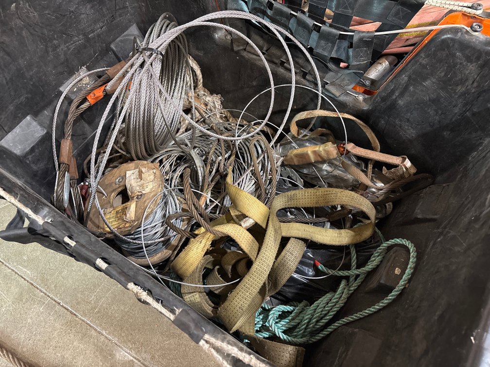 A Group of Ass't Braided Cable, Tensioners, and Rope