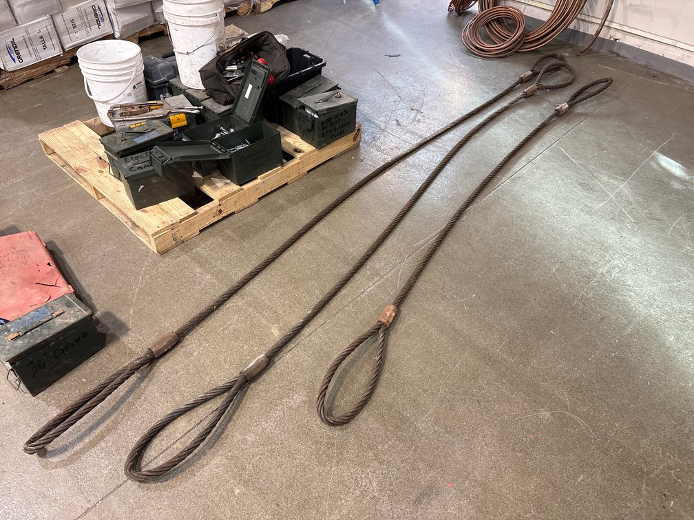 {each} Ass't Length 1" Braided Cable Slings