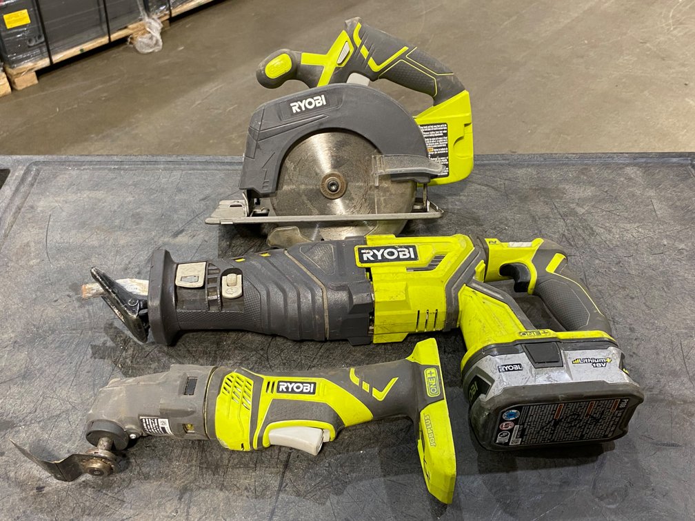 A Group of Ass't RYOBI Cordless Power Tools