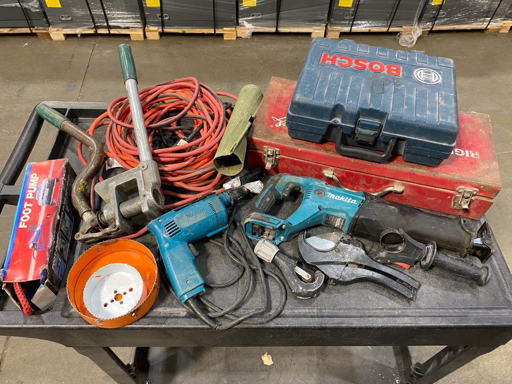 A Group of Ass't Industrial Tools & Accessories