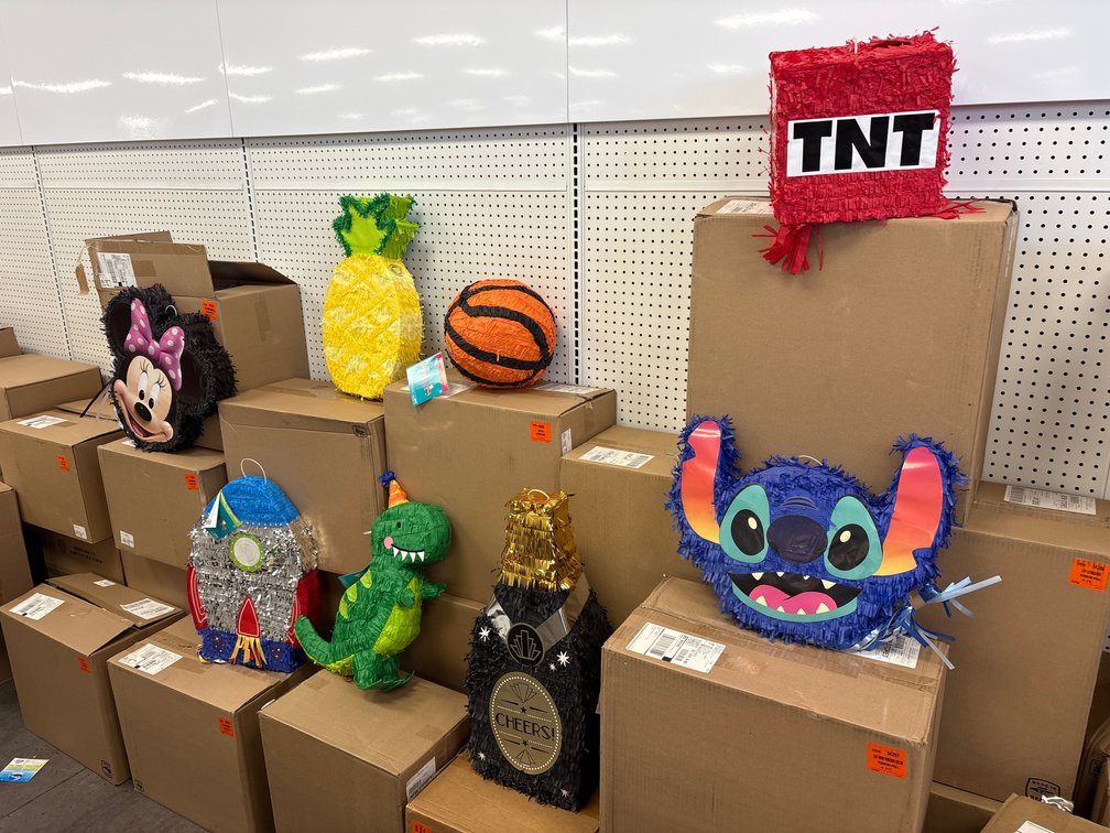 A Large Group of Ass't Pinatas