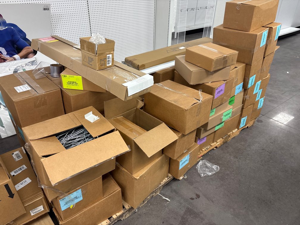 A Group of Ass't Shelving Hardware