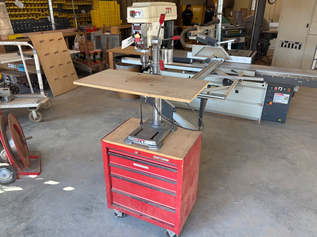 Jet 12" Drill Press w/ Tool Chest