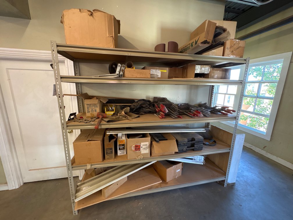 5-Tier Medium-Duty Metal Shelving Unit w/ Contents