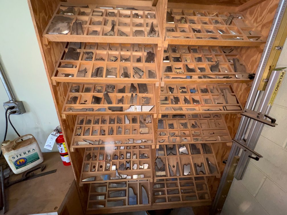 A Large Group of Ass't Cutter Head Replacement Knives