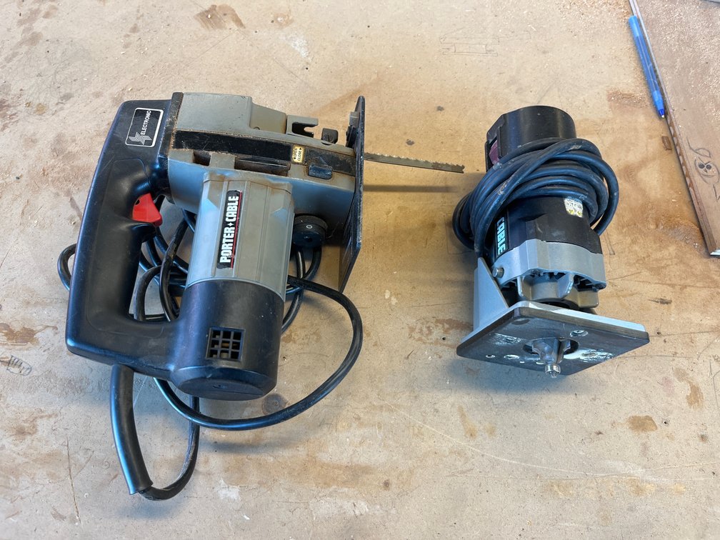 {each} Ass't Porter-Cable Corded Tools