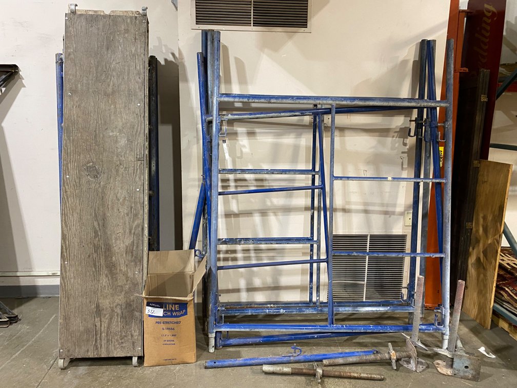 A Group of Ass't Masonry Scaffolding Components