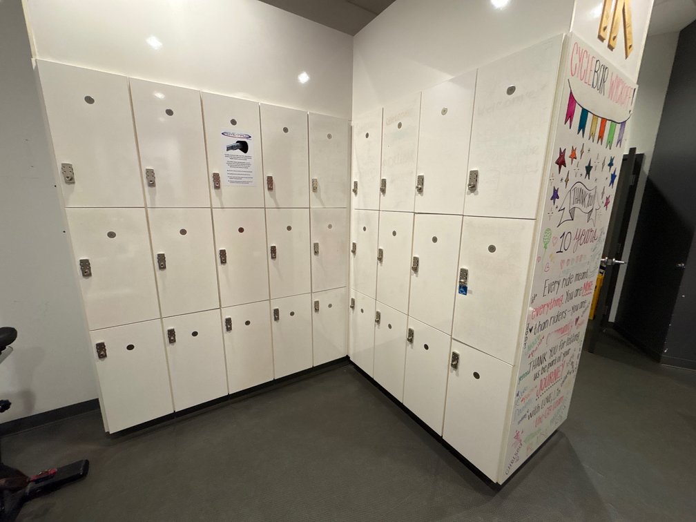 54-Bay Custom Locker Setup