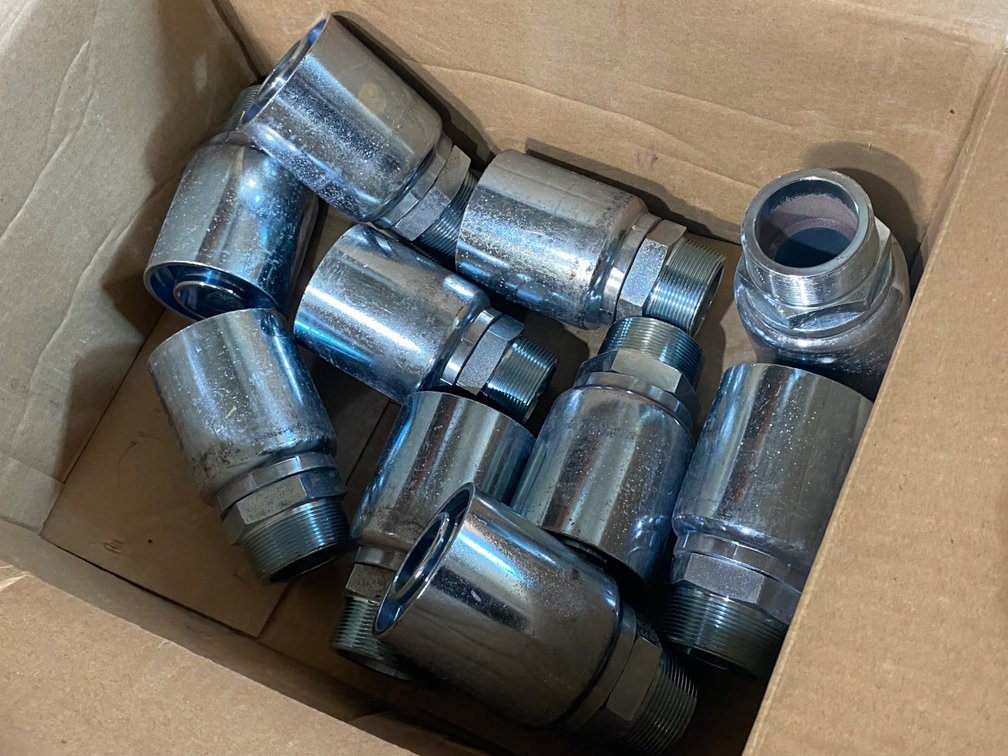 {each} 2" Male Steel Hydraulic Hose Fittings