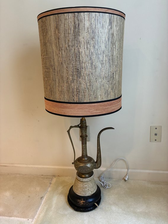 Brass Teapot Style Table Lamp