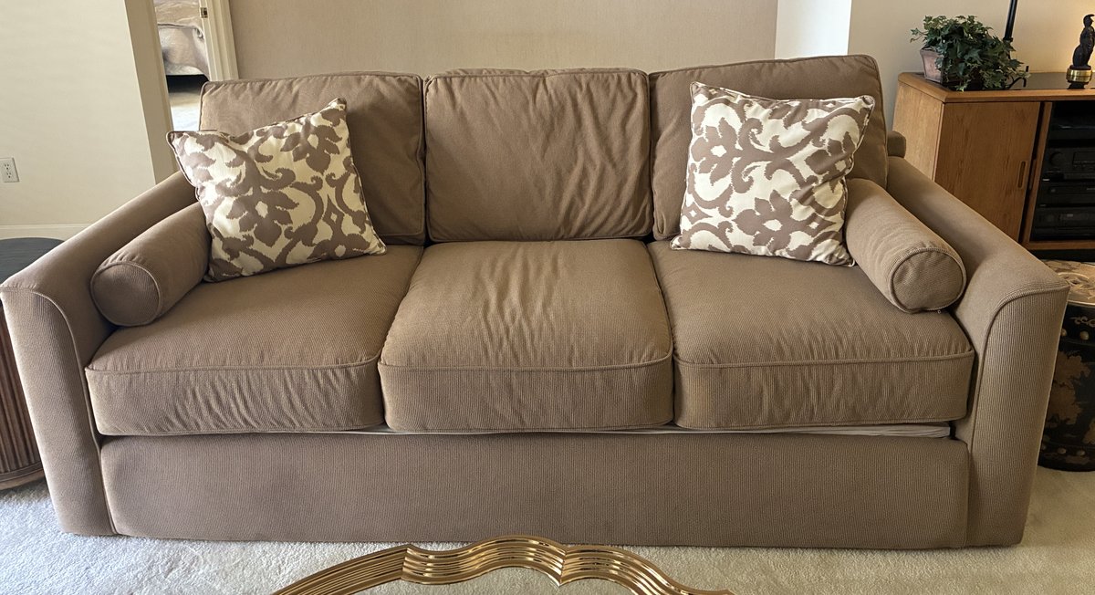 BenchCraft Sofa with Pillows