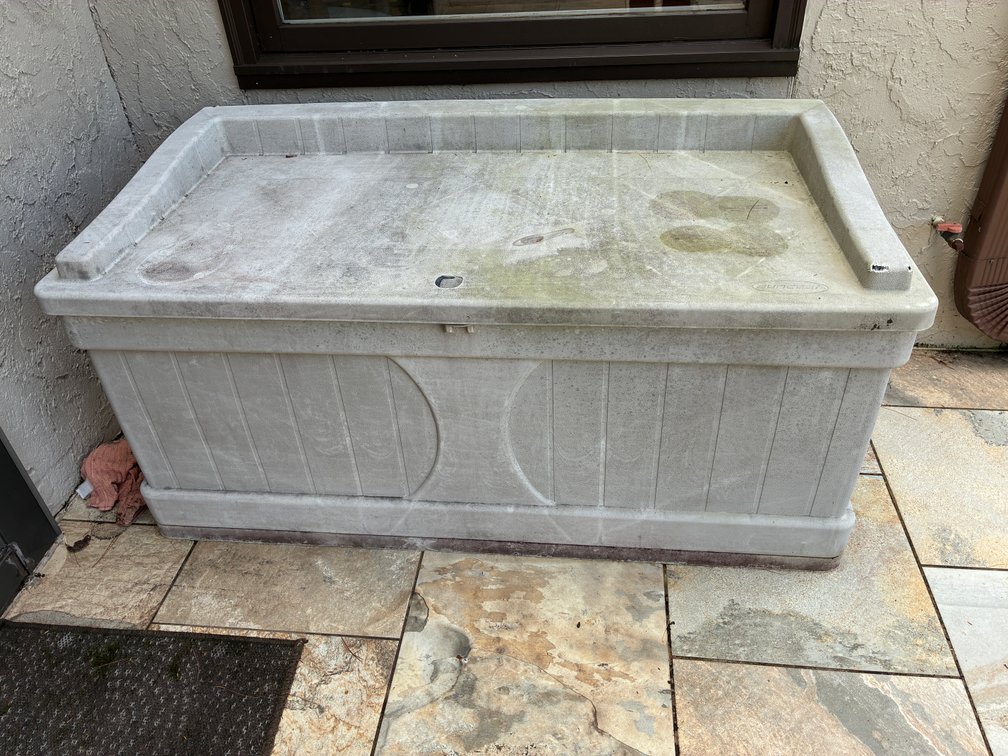 Deck Box with Contents