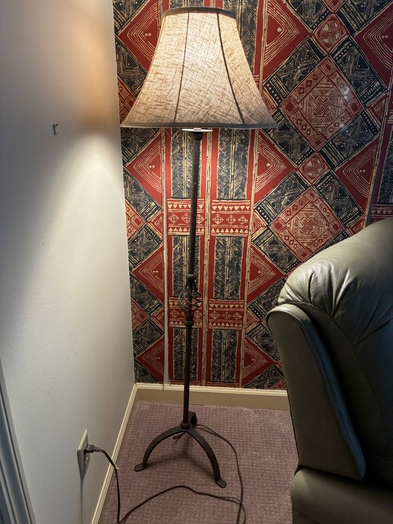 Black Metal Floor Lamp