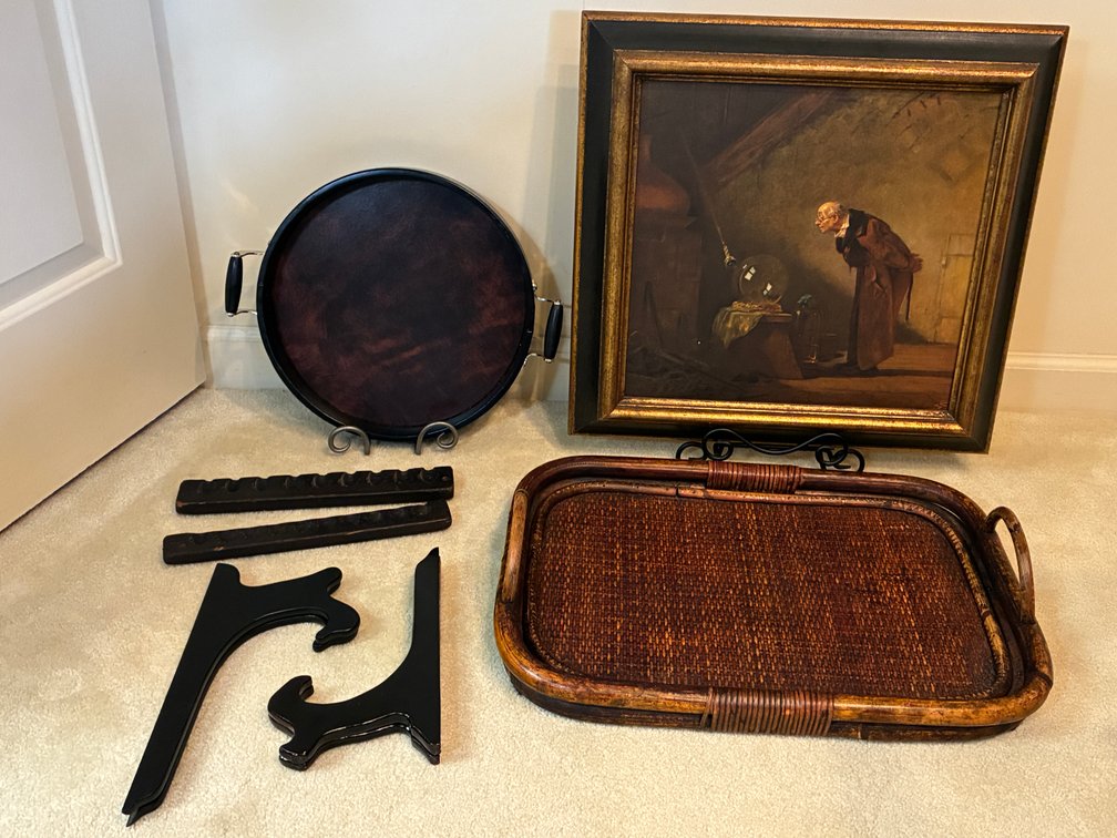 Carl Spitzweg 'The Alchemist' Framed Print, Serving Trays