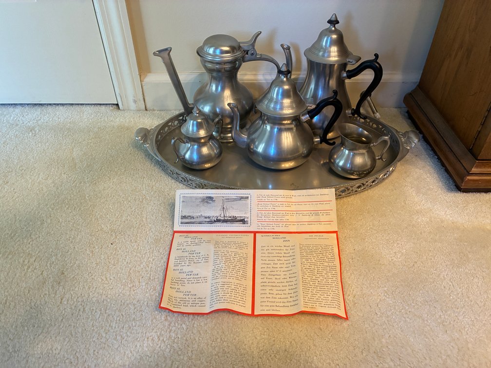 Royal Holland Pewter Serving Set