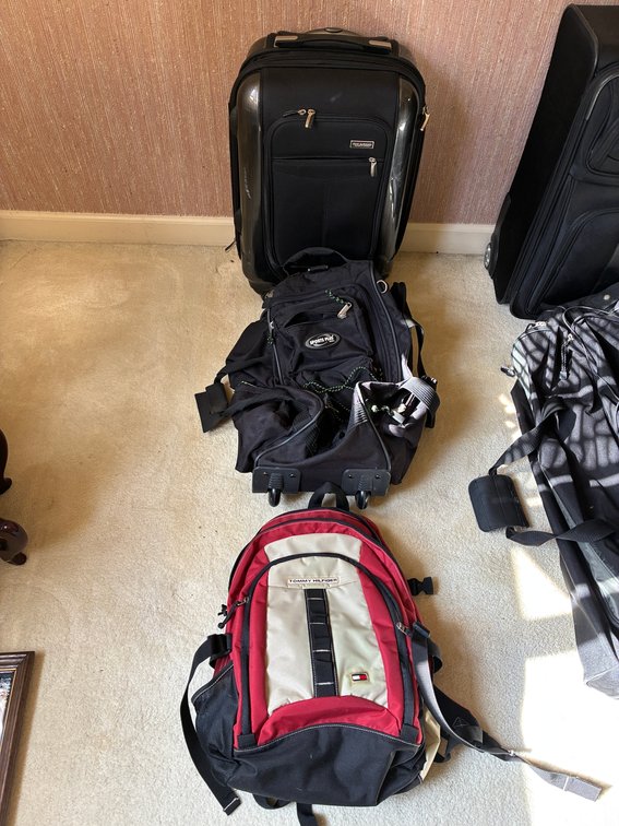 Ricardo Suitcase, Tommy Hilfiger and Sports Plus Backpacks