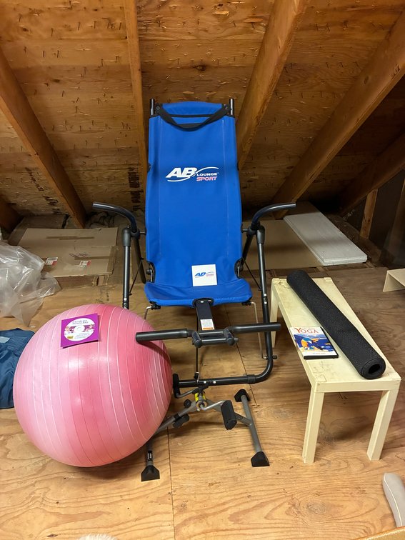 Ab Lounge Sport, Fitness Ball, Rubber Mat