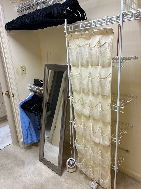 Wall Mirror, Shoe Storage, Felt Hangers