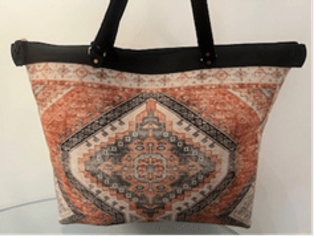 Down Home Leather (Made in Mount Vernon) Large Tote  •Value: $100