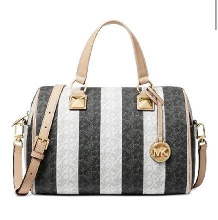 Michael Kors Grayson Logo Medium Duffle Satchel •Value: $298