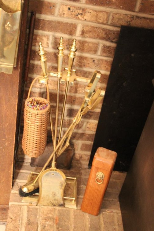 MATCH BOX AND FIRE TOOLS