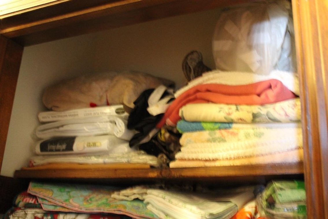 UPSTAIRS CLOSET CONTENTS