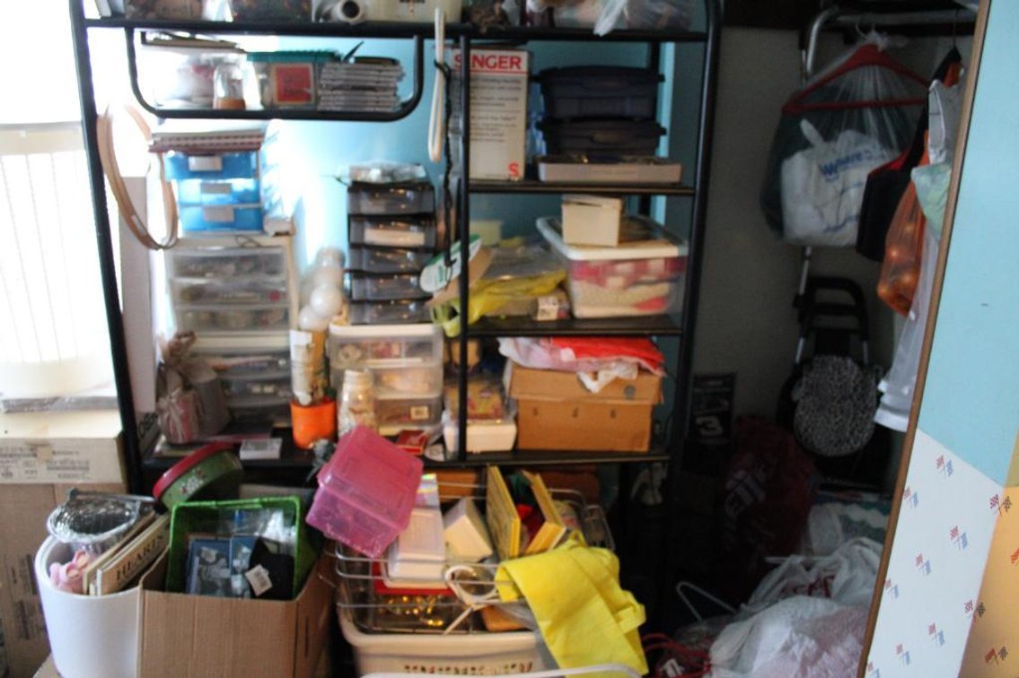 CRAFT SUPPLIES AND CLOSET