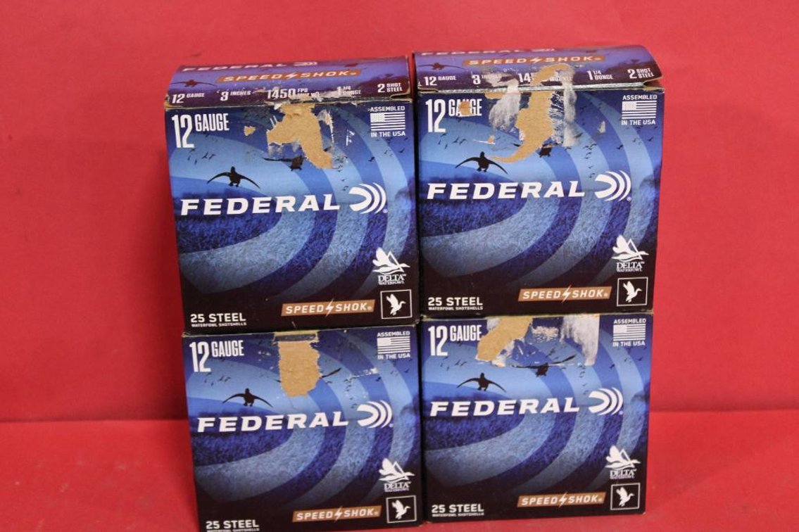 12G FEDERAL STEEL SHOT AMMO