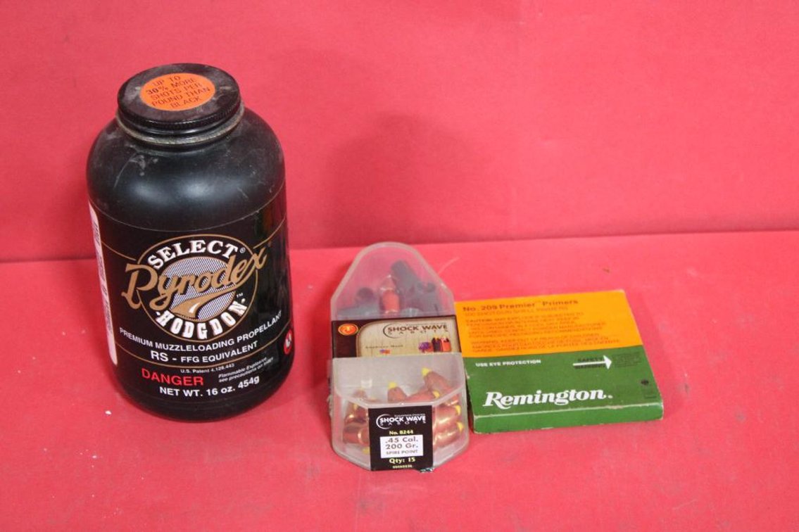 .45 CAL MUZZLE LOADING SUPPLIES