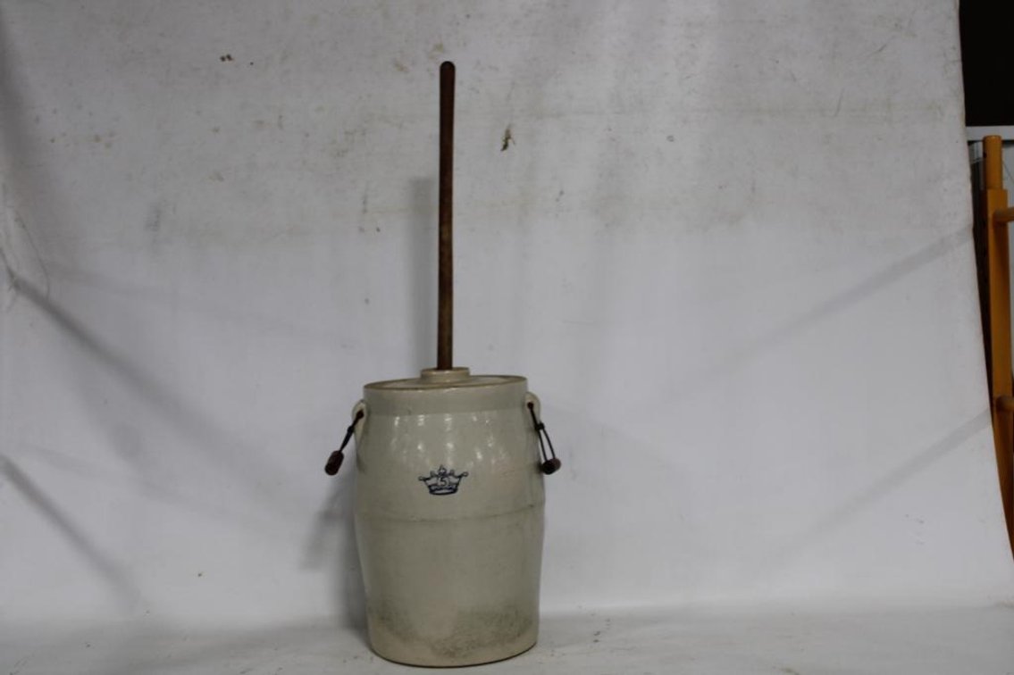 CROCK BUTTER CHURN