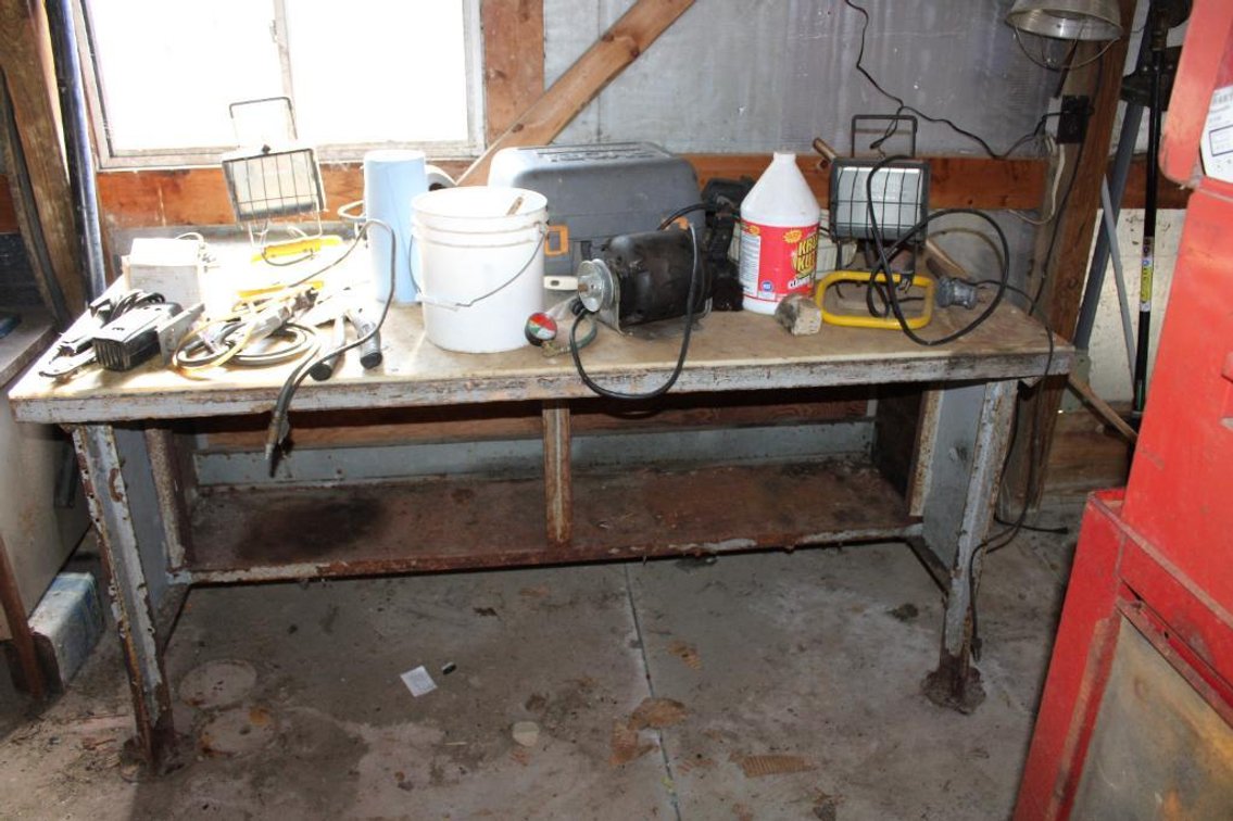 WORK BENCH AND CONTENTS 