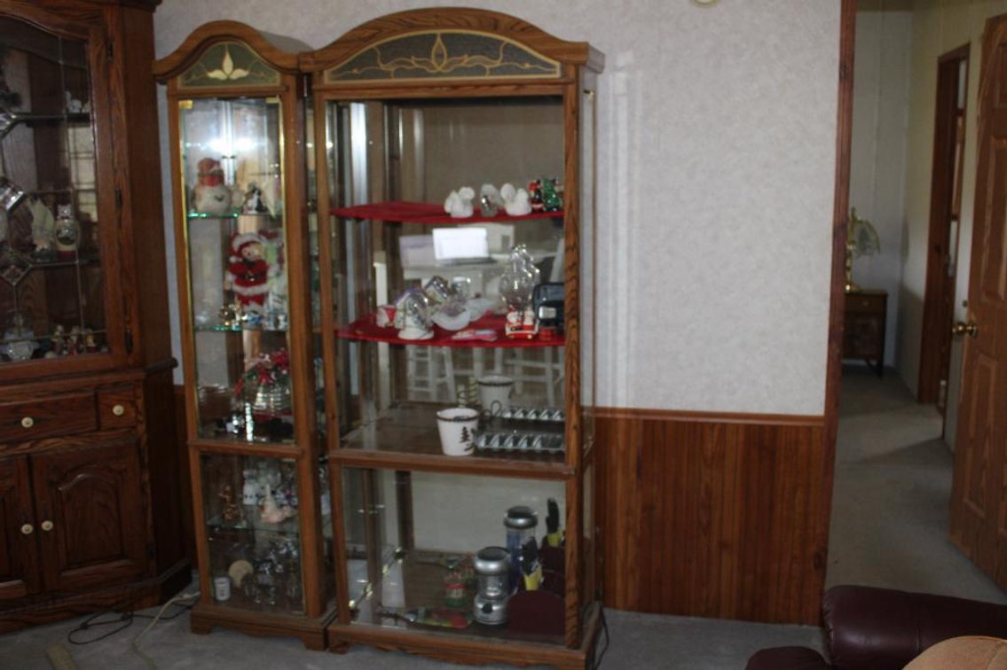 CURIO CABINETS W/ LIGHTING