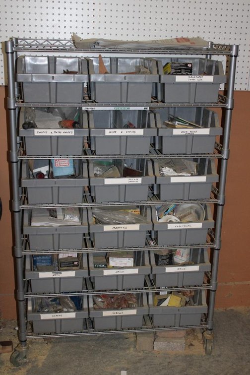 WIRE RACK, ORGANIZERS, CONTENTS