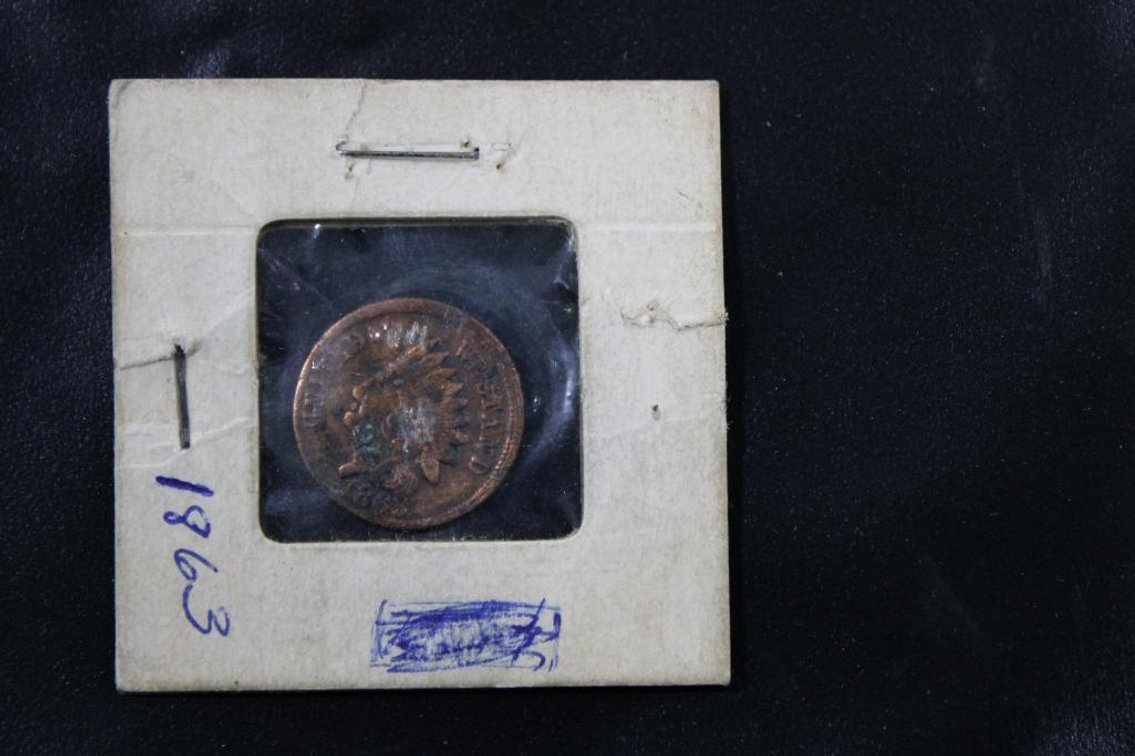 1863 INDIAN HEAD PENNY