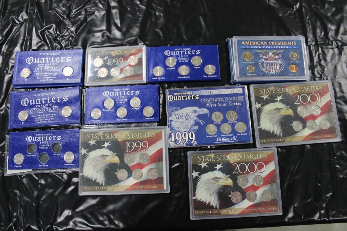 QUARTERS AND PRESIDENTS COIN COLLECTIONS