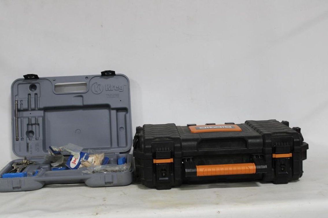 KREG JIG AND RIGID TOOL BOX