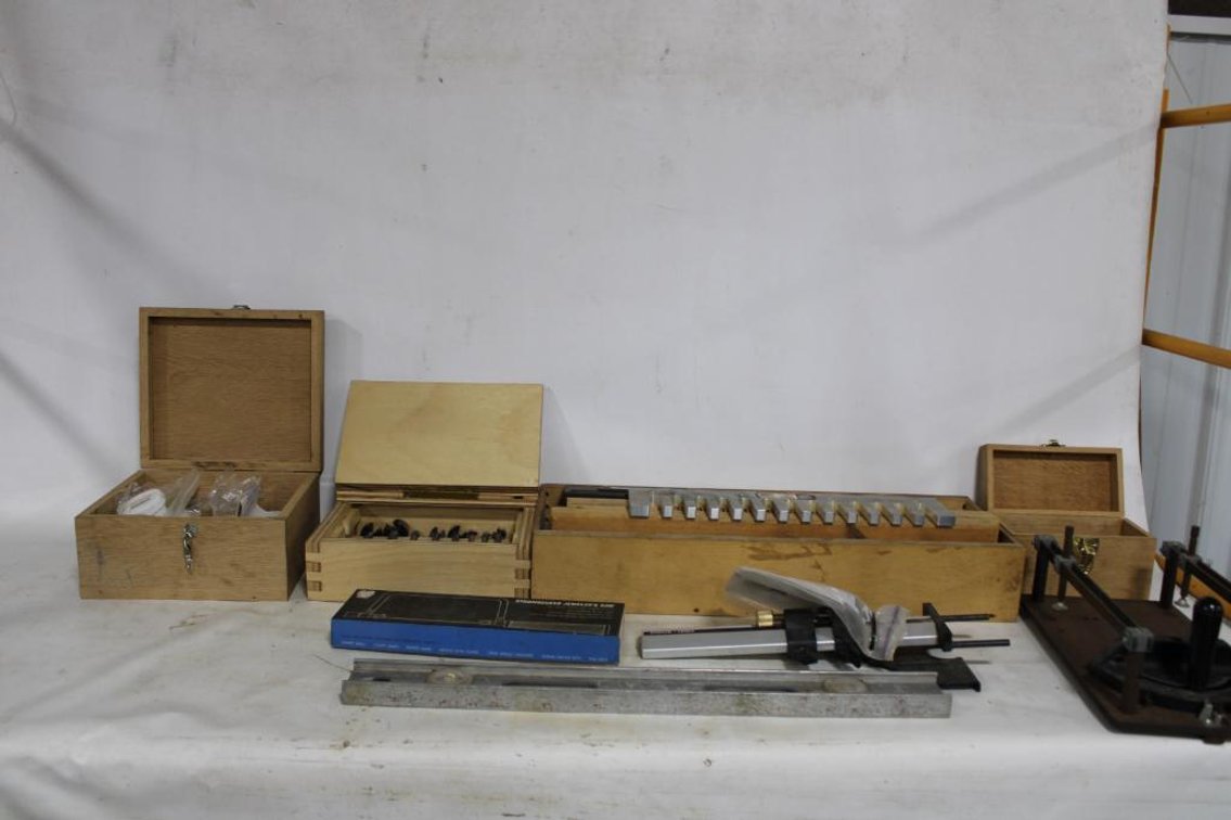 FORSTNER BITS, JEWELERS SAW, SHARPENING WHEEL, ETC