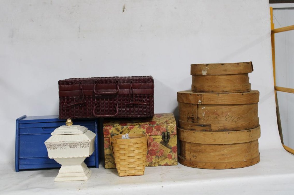 CHEESE WHEELS, BASKETS, ETC