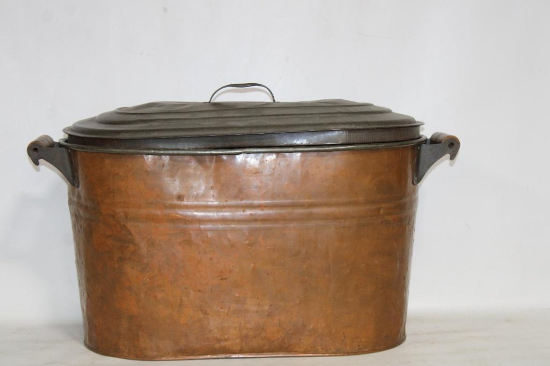ANTIQUE COPPER STEAMER BOILER