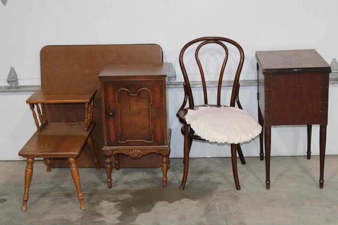 END TABLES, CARD TABLE, CHAIR